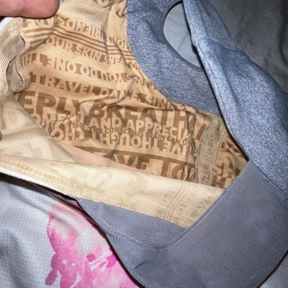 Lululemon Floral Scoop Neck Halter Back Rare Activewear Top Sz 6 - Picture 5 of 9